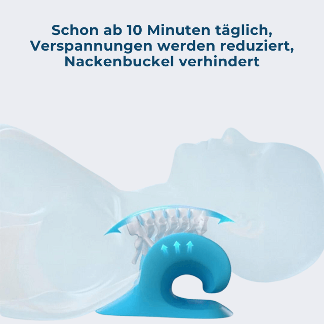 byGlorya "NeckBliss" Halswirbelzuggerät - stressfreie Nackenentspannung, Schmerzlinderung, hilft bei Nackenbuckel