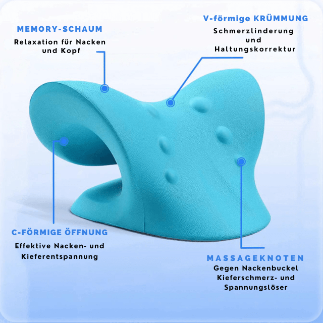 byGlorya "NeckBliss" Halswirbelzuggerät - stressfreie Nackenentspannung, Schmerzlinderung, hilft bei Nackenbuckel