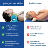 byGlorya "NeckBliss" Halswirbelzuggerät - stressfreie Nackenentspannung, Schmerzlinderung, hilft bei Nackenbuckel